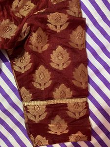 BRAND NEW Maroon kurti in Copper zari wor