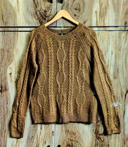 Light Brown Branded Pullover Size-38