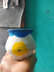 Hand-Painted Flower Pot