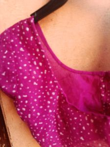 Net Wine Saree With Blouse