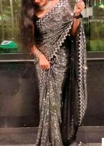 Sequence Work Designer Beautiful Saree