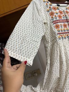 Floral Embroidered Kurta Gown