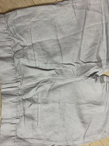 Powder Blue Linen Formal Pants From H&amp;M
