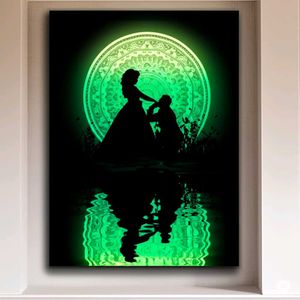 🌌 &#34;Eternal Glow&#34; -  Romantic Silhouette Art Print