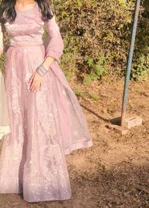 Lavender Colored Lehnga Set.