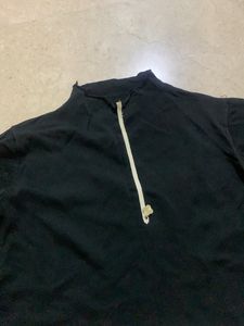 Black Turtle Neck Crop Top