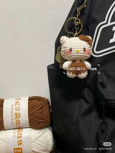 Crochet Hello Kitty Keychain
