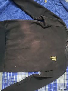 Black Casual Streat Wear Sweatshirt