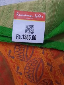 NEW Green Jute Silk Saree