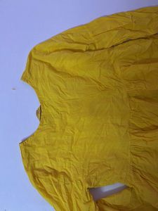 Yellow Peplum Style Top