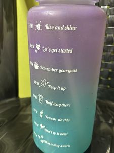 2 Litre Gradient Motivational Water Bottle –