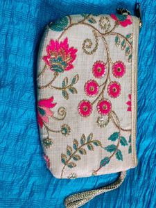 Embroidered Clutch
