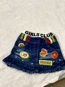 Girls Club Denim Skirt