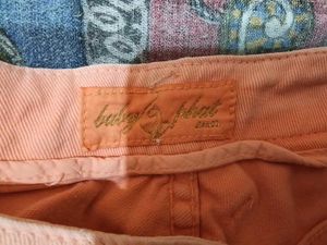 Peach Denim Shorts