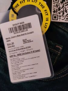 Off Duty Cosmic Blue Straight Fit Denim Jeans