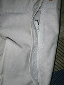 Pleated short white skirt