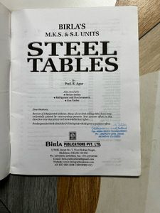 Birla&#39;s Steel Tables