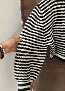 Zudio Striped Bomber Sweater Negotiable