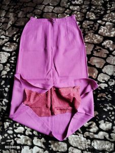 Pastel🌸pink Cut Skirt