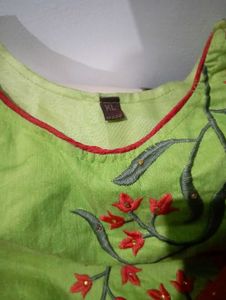 Beautiful Embroidered Pure Cotton Outfit