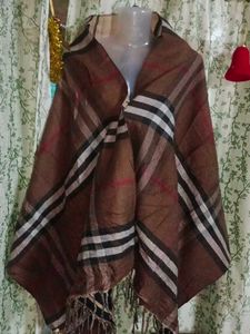 Burberry Wide Reversible Cashmere Scarf