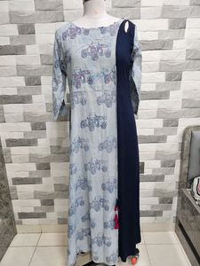 Navy Blue Kurti