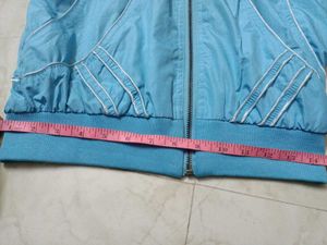 Sky Blue Fancy Jecket For Female