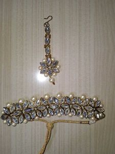 Elegant Pearl & Stone Jewelry Set