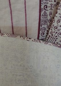 Off-white Colour Pure Cotton Punjabi Like New