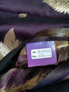 Open Border Saree - Spiced Plum (50/600 Silk)