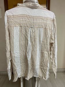 Striped Wrap Blouse