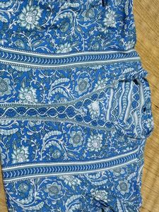 Blue Floral Print Top