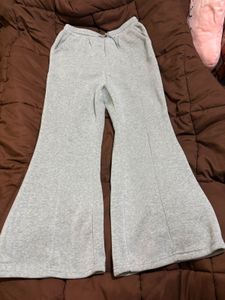 Gray Sweatpants Bell Bottom