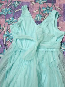Elegant Aqua Tulle Dress for women