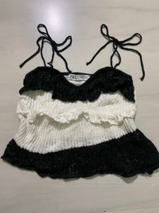 Zara Cute Knit Crop Top
