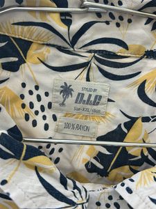 Tropical Yellow Blue Shirt for Men