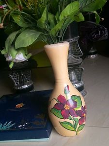 Floral Painted Vase