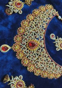 Ruby & Gold Bridal Jewelry Set