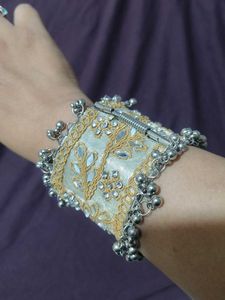 NEW Ethnic Cuff Bracelet with Ghungroo
