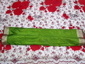 Brown &amp; Green South Silk Saree For Women