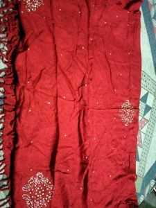 Red Embellished stole