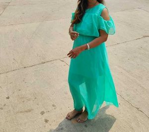 Chic Teal Maxi Dress