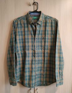 Original Benetton Plaid Flannel Shirt