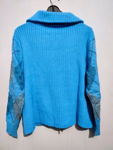 Blue Woolen Sweater