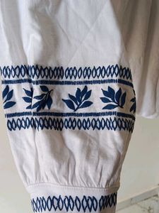 White Embroidered Top