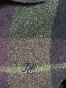 Purple Plaid Knit Polo