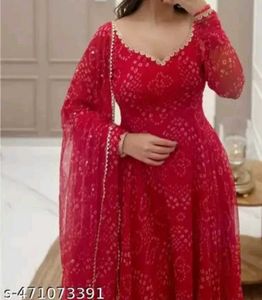 Red Anarkali Beautiful Suit ❤️