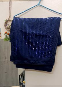 Emblisshed Bollywood Georgette Sarree( Dark BLUE)
