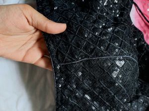 Black Sequins Blouse