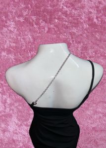 🖤⛓️y2k black minidress with silver chain ⛓️🖤